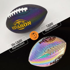 Personalized Football, Reflective Glowing Footballs with Pump for Adults