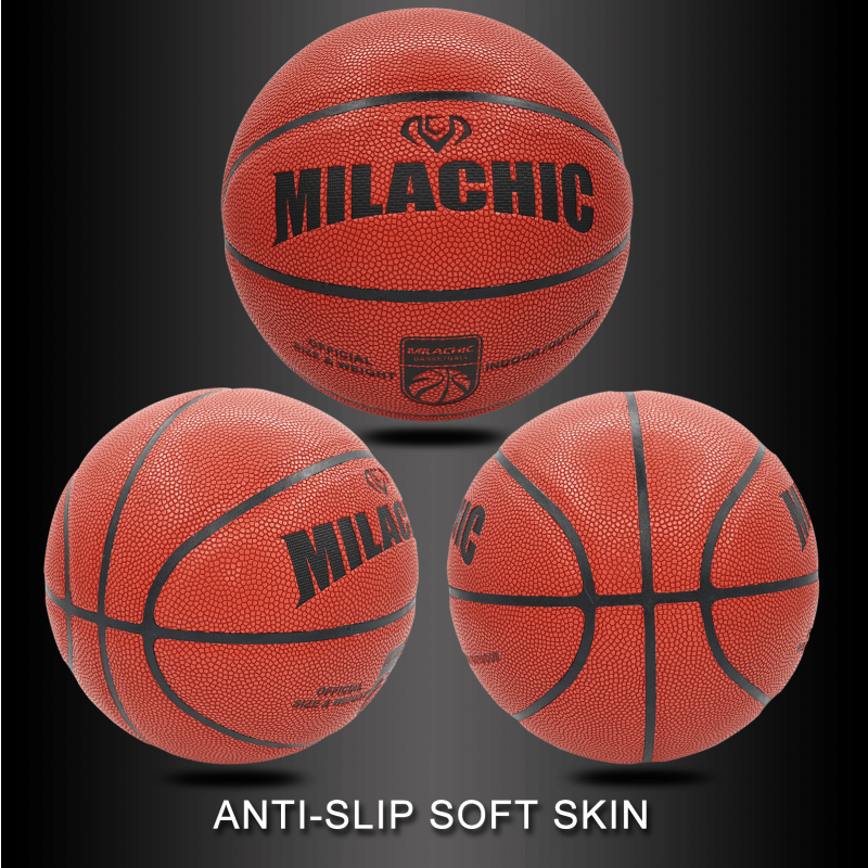 MILACHIC Orange Outdoor Basketball for Kids, Youth, Men