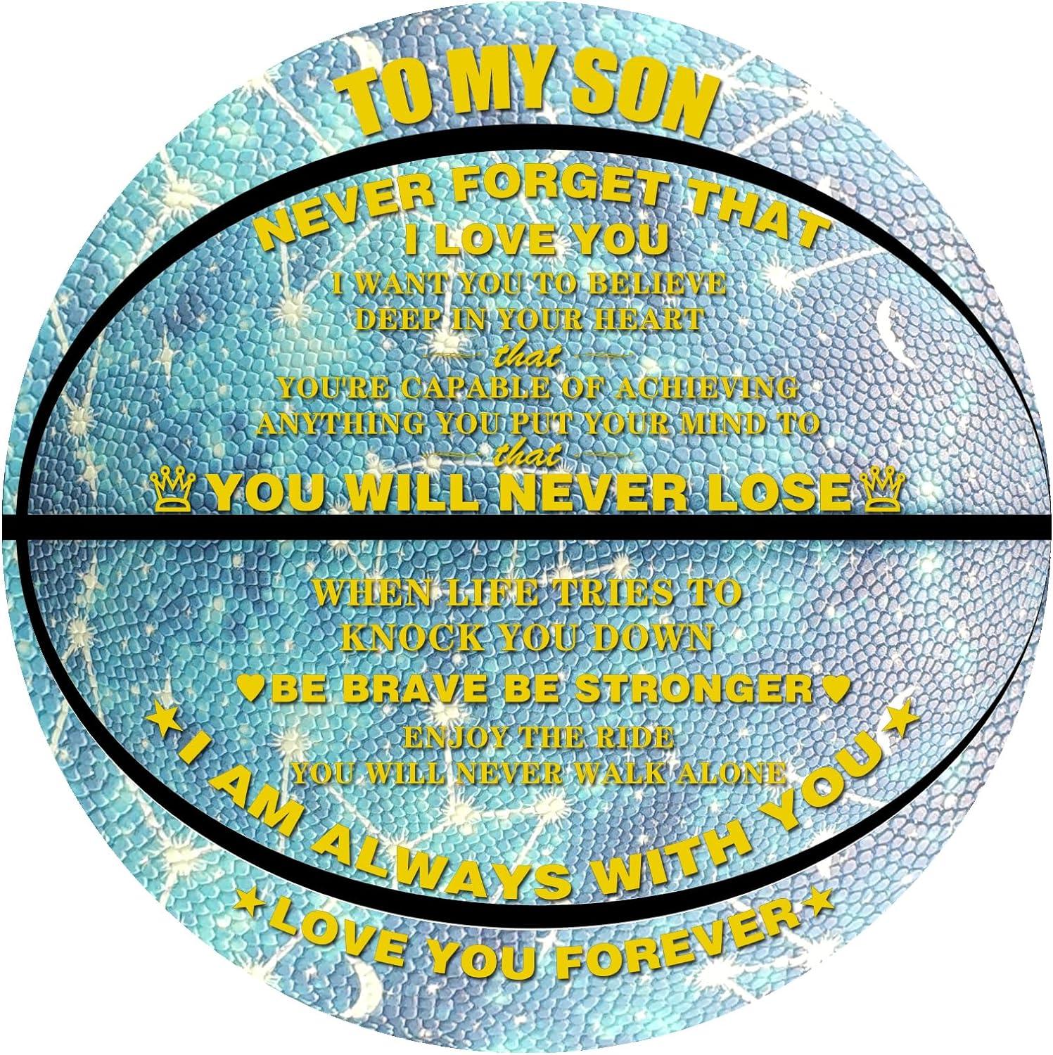 Customized Glow in The Dark Basketball with Encouraging Words